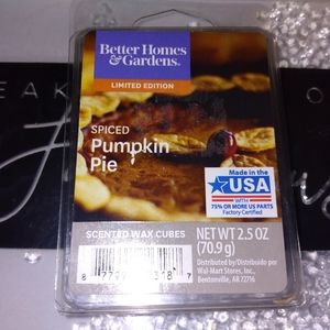 Better Homes and Gardens Limited Edition Spiced Pumpkin Pie Scented Wax Cubes